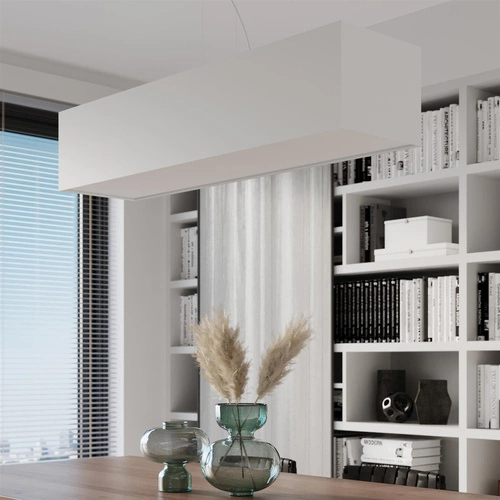 Moderní bílý lustr SANTA 5 světel do obýváku a jídelny 120 cm