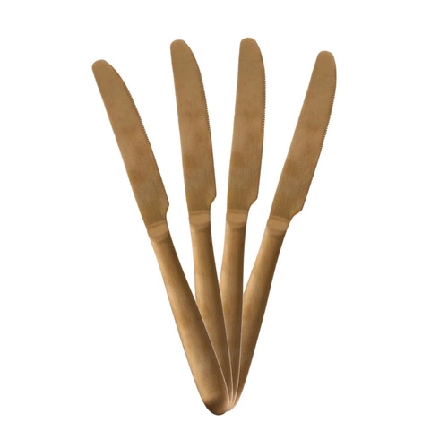 Zlatá sada jídelního příboru Charbon Intesi 16 ks nerez vhodné do myčky