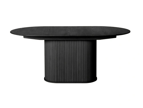 Rozkládací jídelní stůl Lano oválný černý dub 95x180-230 cm moderní