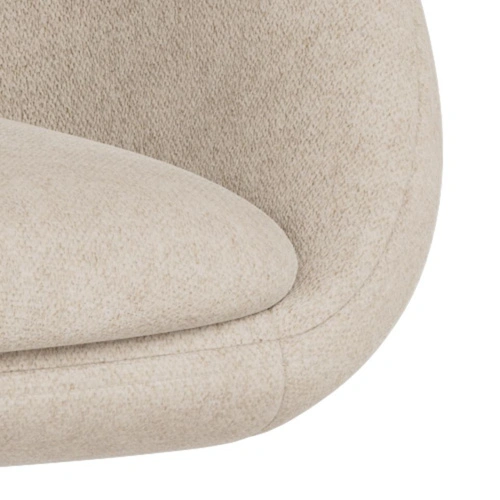 Otočná čalouněná židle Tenna béžová do jídelny a obýváku