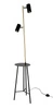 Perret stojací lampa do obývacího pokoje černo-zlatá moderní nastavitelná