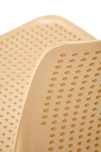 Zahradní židle Sylie Intesi oranžová plastová stohovatelná moderní na terasu a balkon