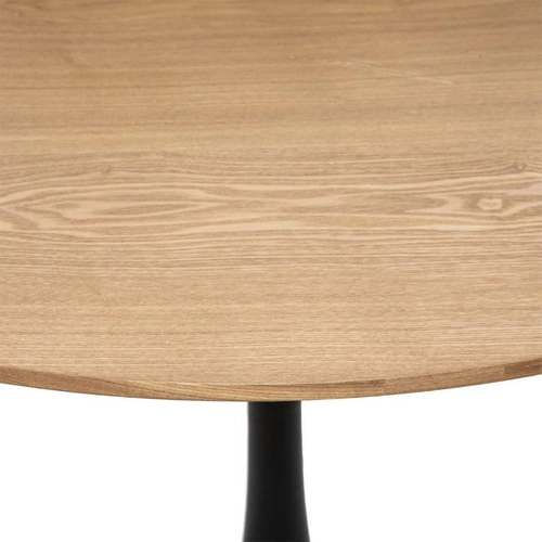 Jídelní kulatý stůl Elias 102 cm loft dub s černou nohou Atmosphera