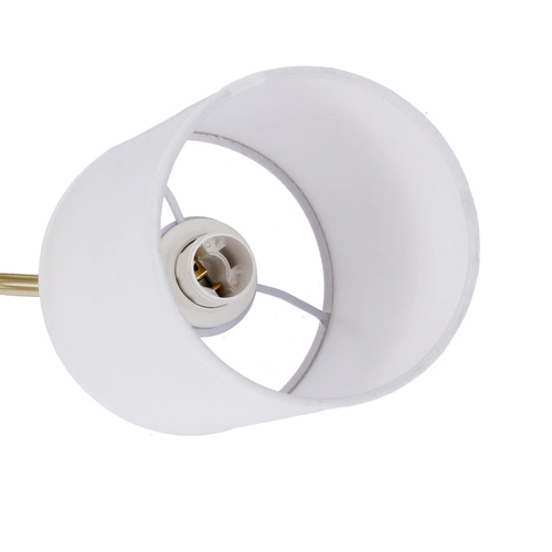 Nástěnná lampa Yan patina s bílým stínidlem moderní do ložnice a obýváku CANDELLUX