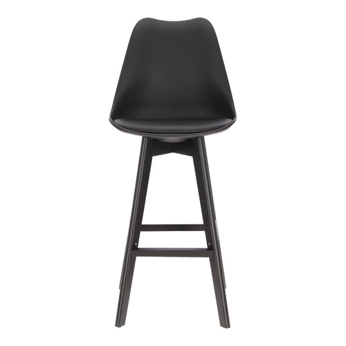 Barová židle Norden wood černá vysoká PP černá