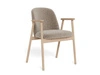 Židle Leo Actona béžová bouclé bělený dub jídelní židle