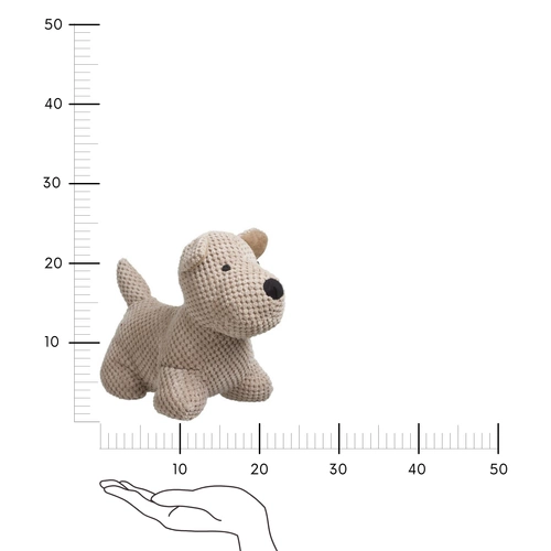 Těžítko na dveře pejsek béžový Atmosphera dekorativní do dětského pokoje