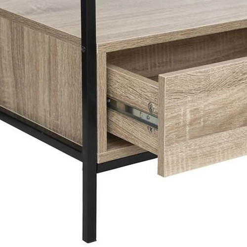 Moderní černá TV komoda Aliaj v loftovém stylu se zásuvkami 100 cm do obývacího pokoje 5five simply smart