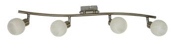 Alabastrová stropní lampa 4x40W G9 satén+chrom