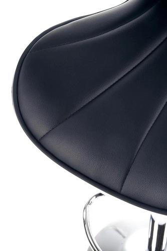 Barová židle Mush černá otočná s nastavitelnou výškou ekokůže moderní do kuchyně Intesi