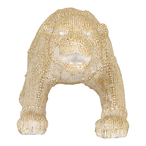 Dekorační soška zlatá pantera 15 cm Atmosphera glamour na komodu do obýváku