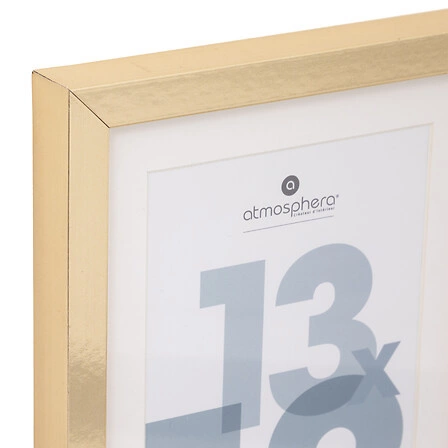 Zlatý fotorámeček 13x18 Manu Atmosphera moderní na stěnu nebo na stůl