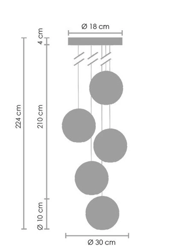 Křišťálová závěsné svítidlo STARLIGHT-5 křišťál 3