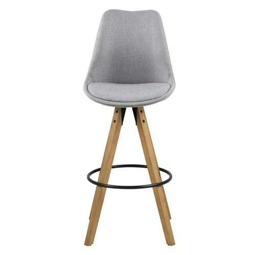 Barová stolička Dima Melange šedá / dřevo