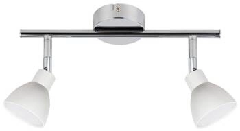 Stropní LED svítidlo Roy bílá, nastavitelná, do obýváku a kuchyně, 2bodová, minimalistická