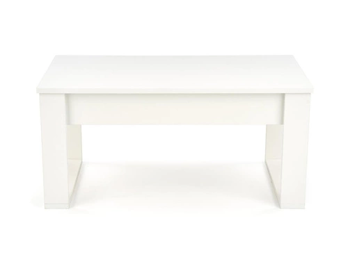 Konferenční stolek Halk bílý obdélníkový se 2 zásuvkami moderní do obýváku Intesi 110x60