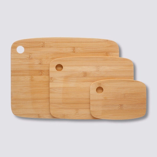 Sada 3 bambusových krájecích prken 5five simply smart boho s držadlem obdélníková