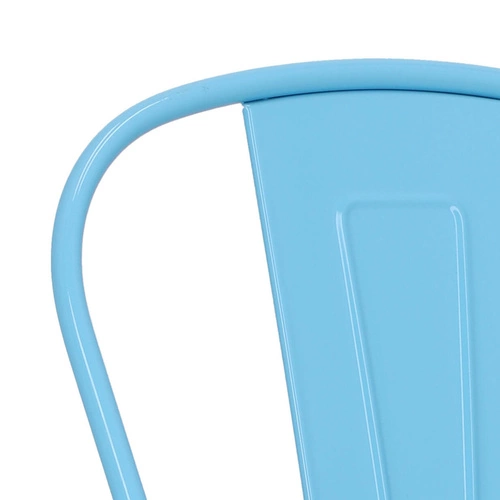 Židle Paris Wood modrá, sedák ořech