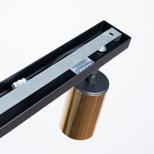 Stropní svítidlo WINX 2 černé zlaté moderní ocelové do obýváku a ložnice SOLLUX