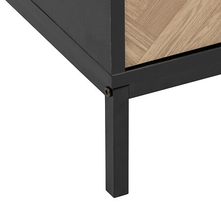 Moderní komoda Chevrons se zásuvkami a policemi 160 cm loftová do obýváku Atmosphera