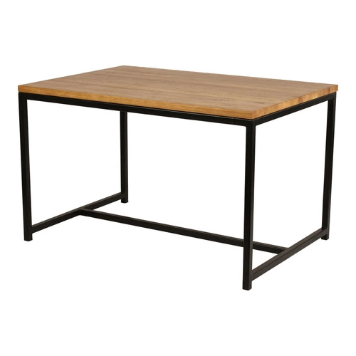 Cohenův stůl 120x80 černý profil 30mm přírodní dub lakovaný