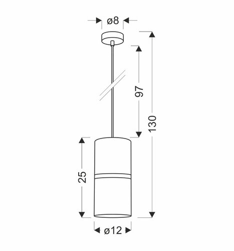 Závěsné svítidlo Gina černé moderní se zlatým stínidlem do obýváku nebo ložnice