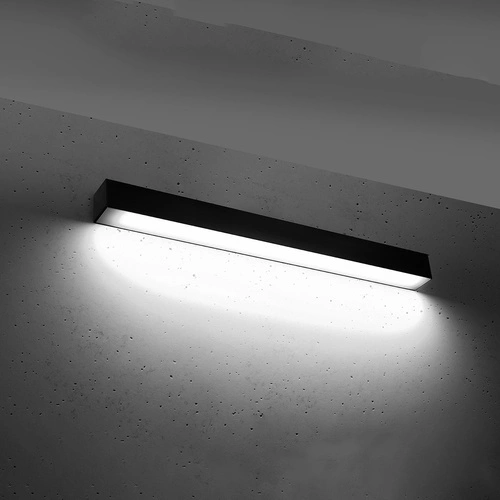Nástěnné LED svítidlo Pinne 67 cm černé moderní do obýváku, ložnice a chodby