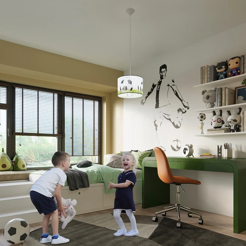 Závěsné svítidlo fotbalový míč FOOTBALL C 30 moderní do dětského a studentského pokoje