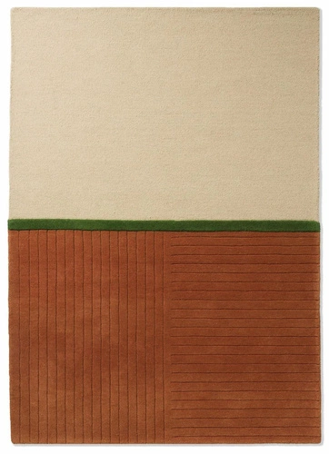 Moderní vlněný koberec Decor Rhythm Tangerine 200x280 do obýváku a ložnice snadno čistitelný