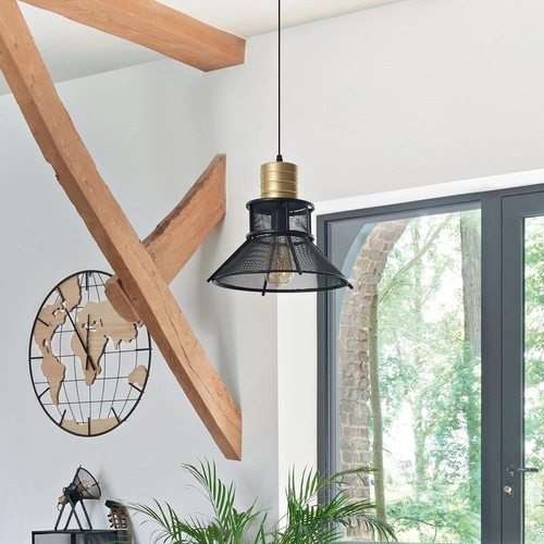 Závěsné svítidlo Rodo černé kovové nastavitelné do obýváku kuchyně jídelny Atmosphera