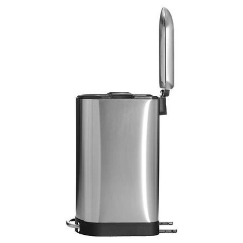 Ariane Slim 30l moderní kovový odpadkový koš s pedálem do kuchyně stříbrný 5five