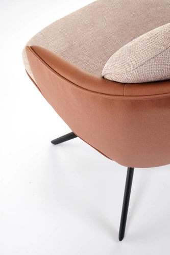 Otočná kancelářská židle Arleth béžová čalouněná s područkami moderní do obýváku Intesi