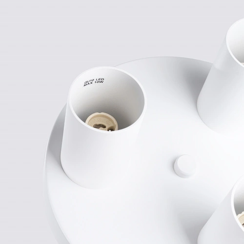 Stropní svítidlo LAGOS 3P bílá moderní ocelová do obýváku a ložnice 25 cm SOLLUX