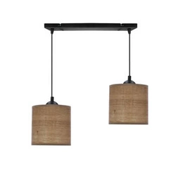 Legno black 15 2x40W E27 závěsné stínidlo ořech