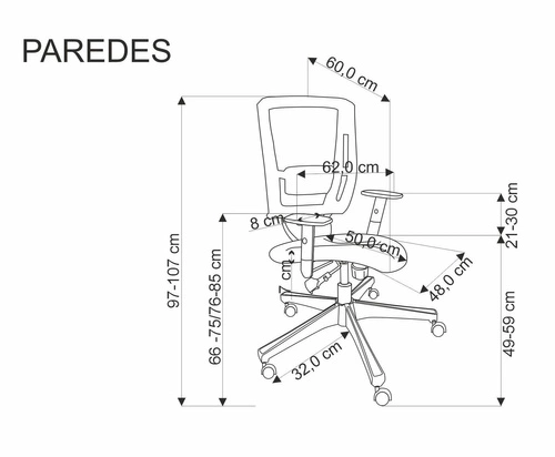 Ergonomická kancelářská židle Ducrot černá otočná síťovaná s nastavitelnou výškou k psacímu stolu