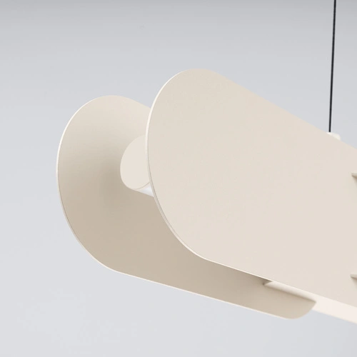 Závěsné LED svítidlo CHAIN 91 béžové moderní nad kuchyňský ostrůvek