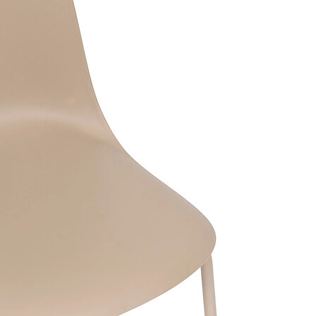 Jídelní židle Asan Atmosphera skandinávská kávová s kovovými nohami moderní