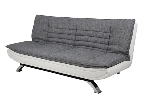Rozkládací pohovka Faith pro 3 osoby s funkcí spaní, moderní šedo-bílá do obýváku Actona