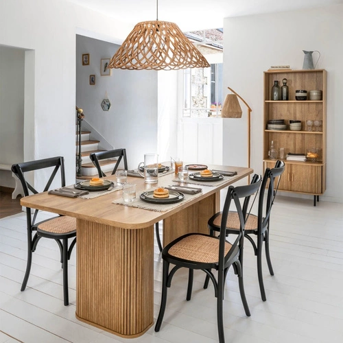 Jídelní stůl Colva 180x90 cm obdélníkový moderní dubový dekor přírodní Atmosphera