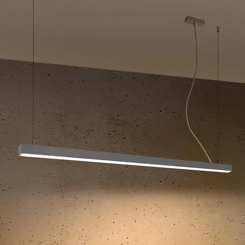 Závěsné LED svítidlo Pinne 150 šedé moderní do kuchyně, jídelny a nad ostrůvek