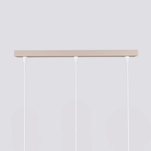 Závěsné svítidlo KARBON 3ramenné béžové moderní do kuchyně a nad ostrůvek