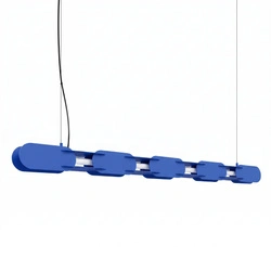 Závěsné LED svítidlo CHAIN nad ostrůvek ultramarínové moderní 158 cm