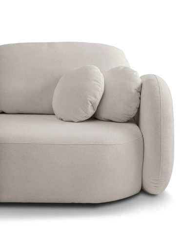 Rozkládací pohovka Salby pro 3 osoby s úložným prostorem a funkcí spaní šedá do obýváku