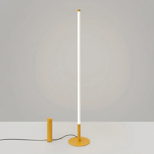 TRANG moderní LED stojací lampa do obývacího pokoje žlutá 4000K