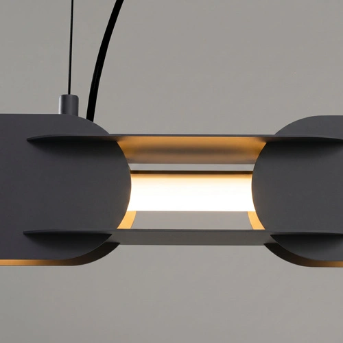 Závěsné LED svítidlo CHAIN 158 černé moderní nad stůl