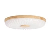 Stropní svítidlo Dřevěný koláč 24W LED 38cm bílá+dřevo 4000K
