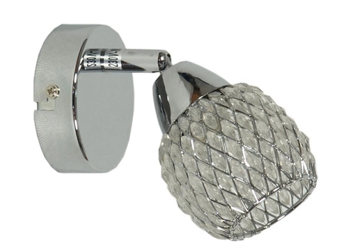 Nástěnné svítidlo Clear glamour skleněné nastavitelné do obýváku a ložnice transparentní CANDELLUX