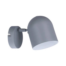 Moderní nástěnné svítidlo Azuro šedé matné kovové s nastavitelným stínidlem do ložnice a obýváku
