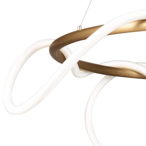 Stropní LED svítidlo FANTASIA ROUND zlaté moderní do obýváku a nad stůl