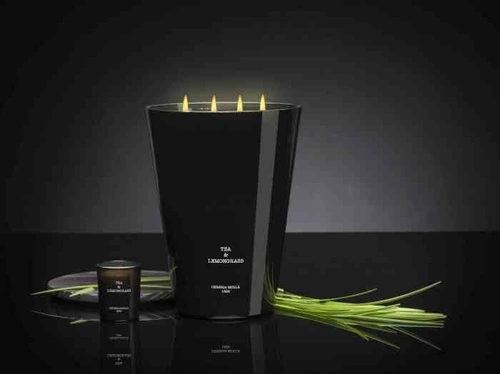 XXL sójová svíčka Cereria Molla Boutique Tea & Lemongrass vonná do obýváku 3,5 kg